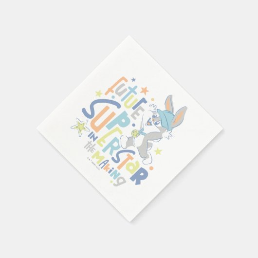 Baby BUGS BUNNY™ Future Superstar im Training Serviette (Ecke)
