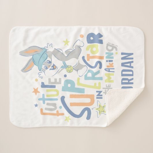 Baby BUGS BUNNY™ Future Superstar im Training Sherpadecke (Vorderseite (Horizontal))