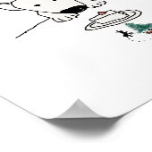 Baby Bull Terrier ist ein erster Freund Poster (Ecke)