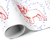 Baby Bulldog Geschenkpapier (Rolleneckpunkt)