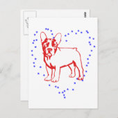 Baby Bulldog Postkarte (Vorne/Hinten)