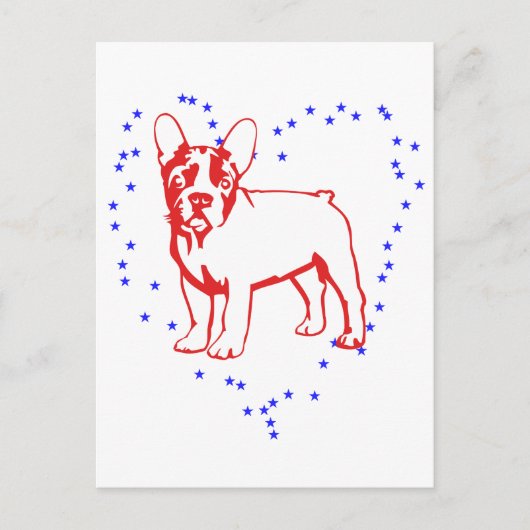 Baby Bulldog Postkarte (Vorderseite)