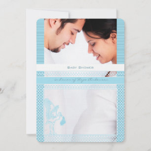 Baby Bump Foto Baby Boy Dusche Einladung