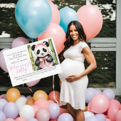 Baby Bump Game Panda Guess Mama Bauchgröße Begleitkarte