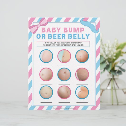 Baby-Bump oder Bierbauch [Genusserkrankung] Briefbogen (Stehend Vorderseite)