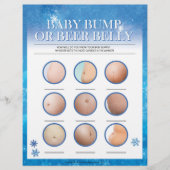Baby Bump oder Bierbauch [Snowy Blue] Briefbogen (Vorderseite)