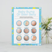 Baby Bump oder Bierbauch [Starry Night Blue] Briefbogen (Stehend Vorderseite)