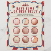 Baby-Bump oder Bierbauch [Thema Zirkus] Briefbogen (Vorderseite)