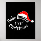 Baby Bump's First Christmas, Pregnancy T Shirt Poster (Vorne)
