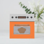 Baby Bun Rezept Einladung (orange eins) (Stehend Vorderseite)