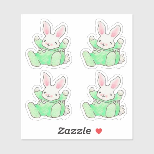 Baby Bunnies Sticker (Blatt)