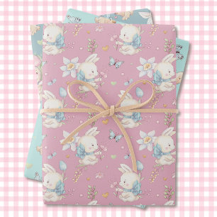 Baby Bunny Baby Shower 3 Geschenkpackung Geschenkpapier Set