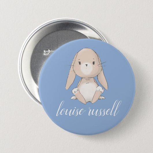 baby bunny baby shower button (Vorne & Hinten)