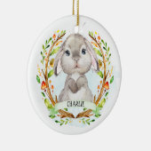 Baby Bunny Cute Keramik Ornament (Rechts)