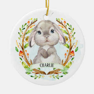 Baby Bunny Cute Keramik Ornament
