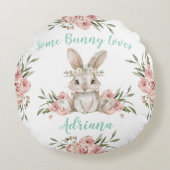 Baby Bunny einige sonnige Lieben Sie Rundes Kissen (Vorderseite)