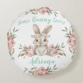 Baby Bunny einige sonnige Lieben Sie Rundes Kissen (Rückseite)