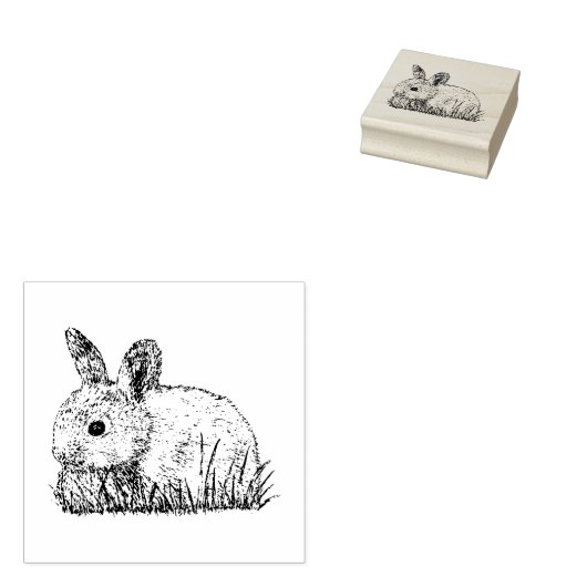 Baby Bunny Gummistempel (Stempel)