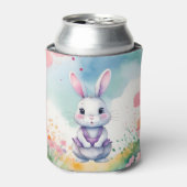 Baby Bunny im Frühjahr Dosenkühler (Kanne Vorderseite)