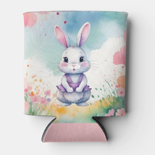 Baby Bunny im Frühjahr Dosenkühler (Vorderseite)