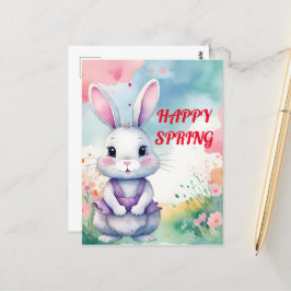 Baby Bunny im Frühjahr Postkarte