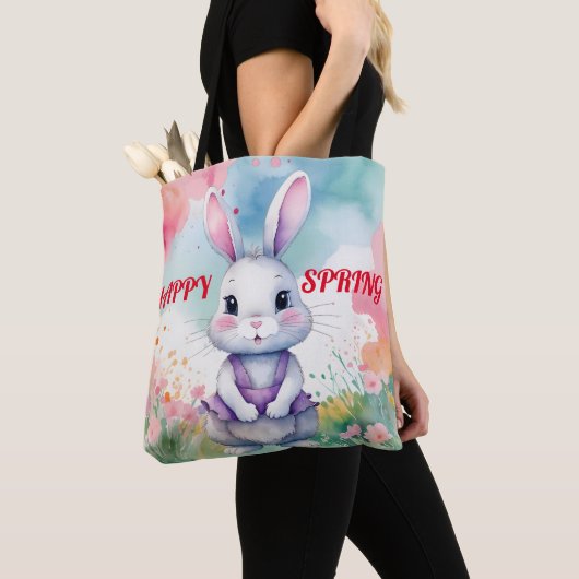Baby Bunny im Frühjahr Tasche (Von Nahem)