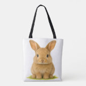 Baby Bunny im Gras Tasche (Rückseite)