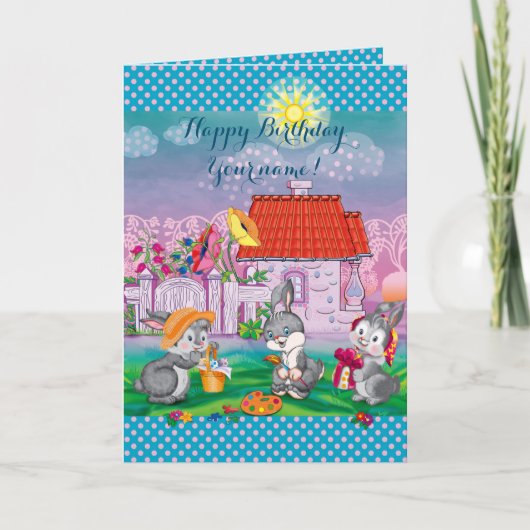 Baby Bunny Karte (Vorderseite)