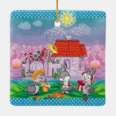 Baby Bunny Keramikornament (Rückseite)