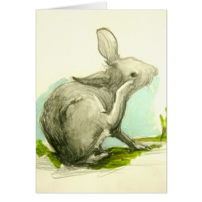 Baby Bunny kratzt sein Ohr (Vorne)