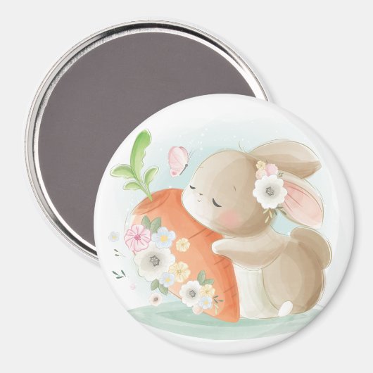Baby Bunny Magnet (Vorderseite/Rückseite)