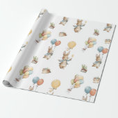Baby Bunny mit Balloons Geschenkpapier (Ungerollt)