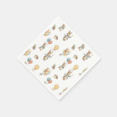 Baby Bunny mit Balloons Serviette (Ecke)