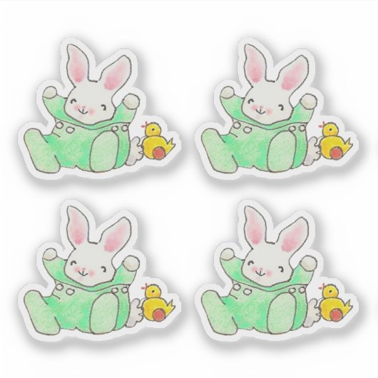 Baby Bunny mit Kick Sticker (Vorderseite)