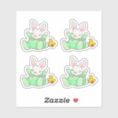 Baby Bunny mit Kick Sticker (Blatt)