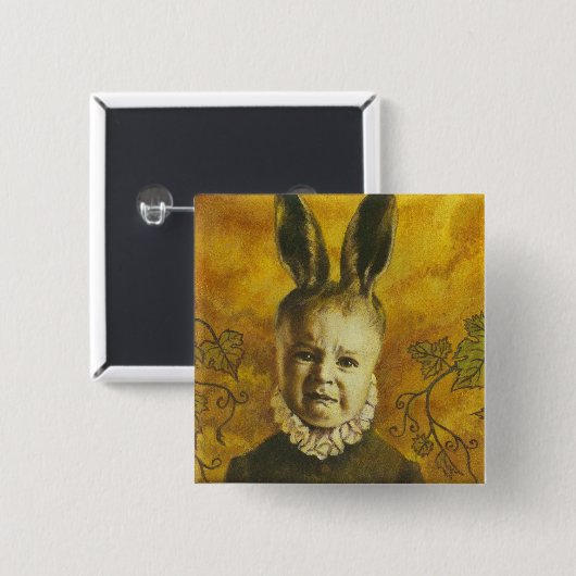 Baby Bunny Mutant Design Button (Vorne & Hinten)