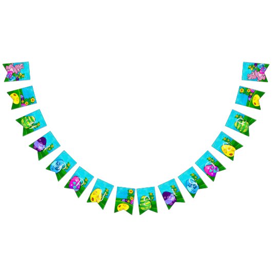 Baby Bunny Oaster HAPPY EASTER Wimpelkette (Alle)