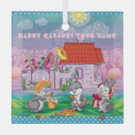 Baby Bunny Ornament Aus Glas