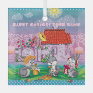 Baby Bunny  Ornament Aus Glas