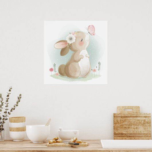 Baby Bunny Poster (Küche)