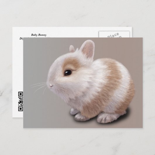 Baby Bunny Postkarte (Vorne/Hinten)