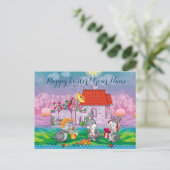 Baby Bunny Postkarte (Stehend Vorderseite)