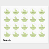 Baby Bunny Rabbit Baby Shower Sticker Neutral (Blatt)