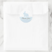 Baby Bunny Rabbit Babyaufkleber Vielen Dank Runder Aufkleber (Tasche)