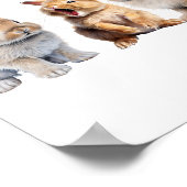 Baby Bunny Rabbit Kinderzimmer Poster (Ecke)