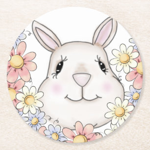 Baby Bunny Rabbit Paper Untersetzer