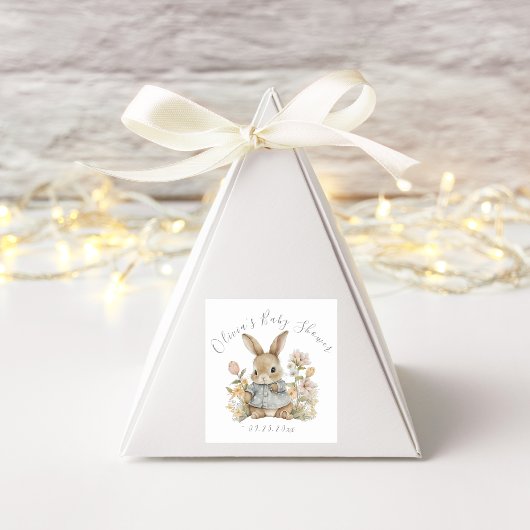Baby Bunny Rabbit Personalisiert Square Sticker