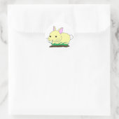 Baby Bunny Rabbit Runder Aufkleber (Tasche)