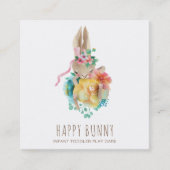 *~* Baby Bunny Rabbit Taycare Teacher Nanny Tutor Quadratische Visitenkarte (Vorderseite)