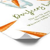 Baby Bunny - Schnuller-Jagd Kinderdusche Poster (Ecke)